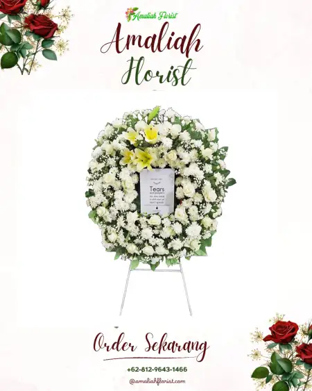 Krans Bunga Duka 2 X 11 Kayu Tanam